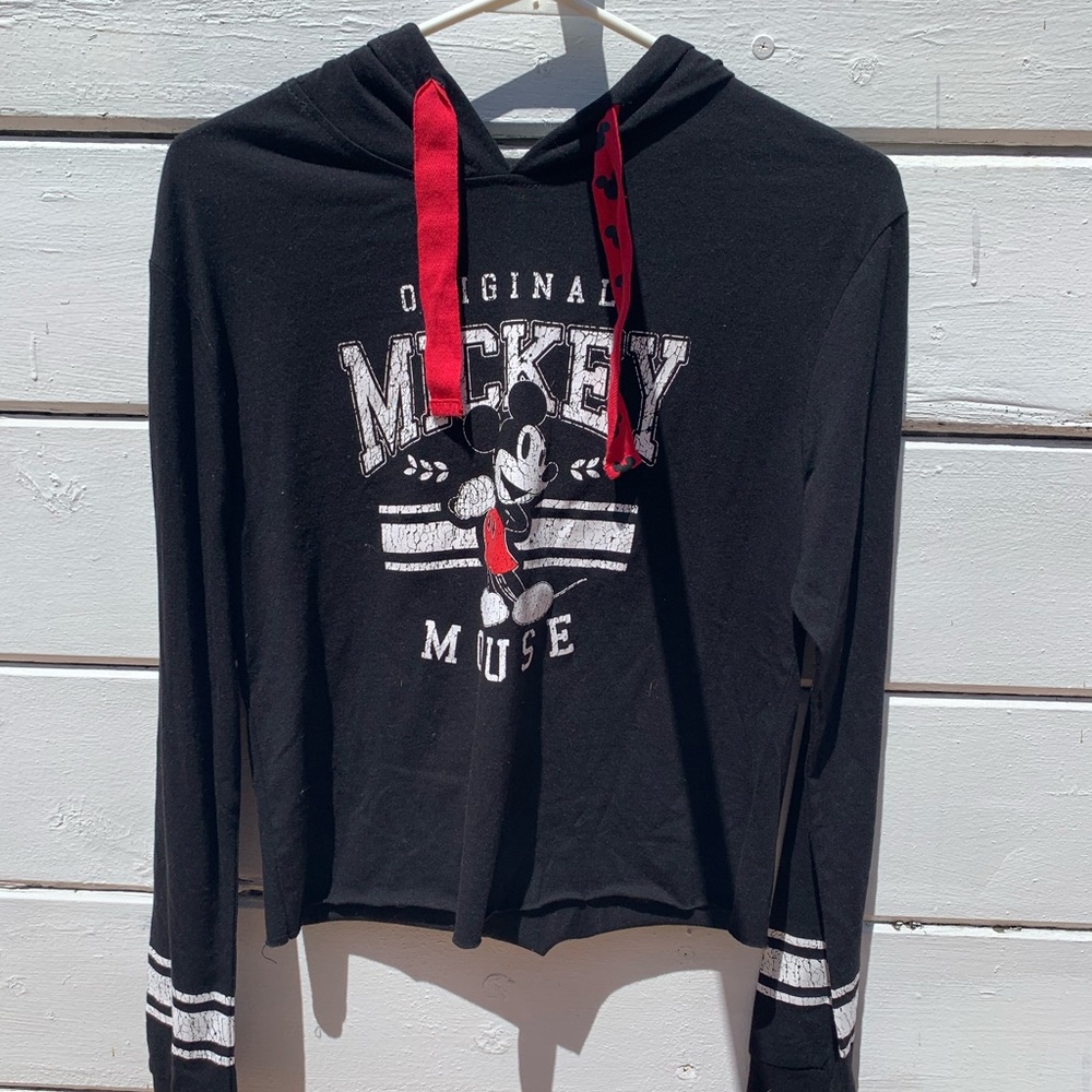 Mickey Mouse Crop Hoodie/shirt